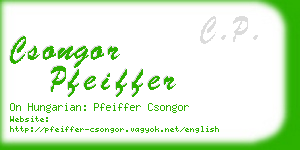 csongor pfeiffer business card